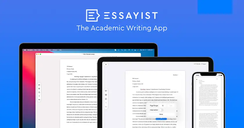 اپلیکیشن سال مک: Essayist