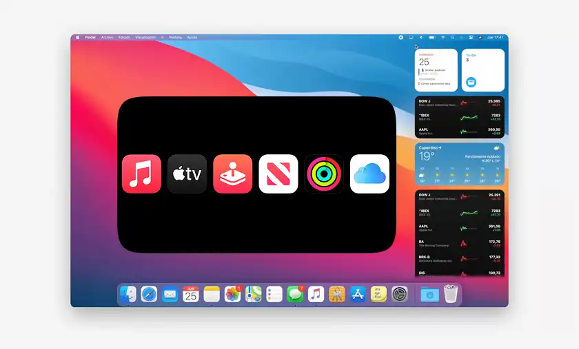 مدیریت برنامه ها در macOS