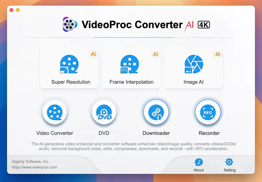 برنامه VideoProc Converter مک
