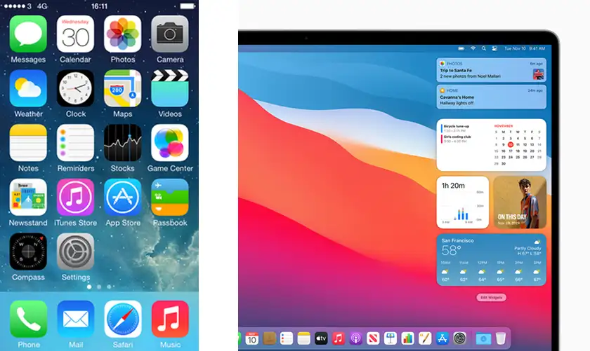 یادی از گذشته: تغییرات بزرگ طراحی در تاریخ اپل (iOS 7 و macOS Big Sur)