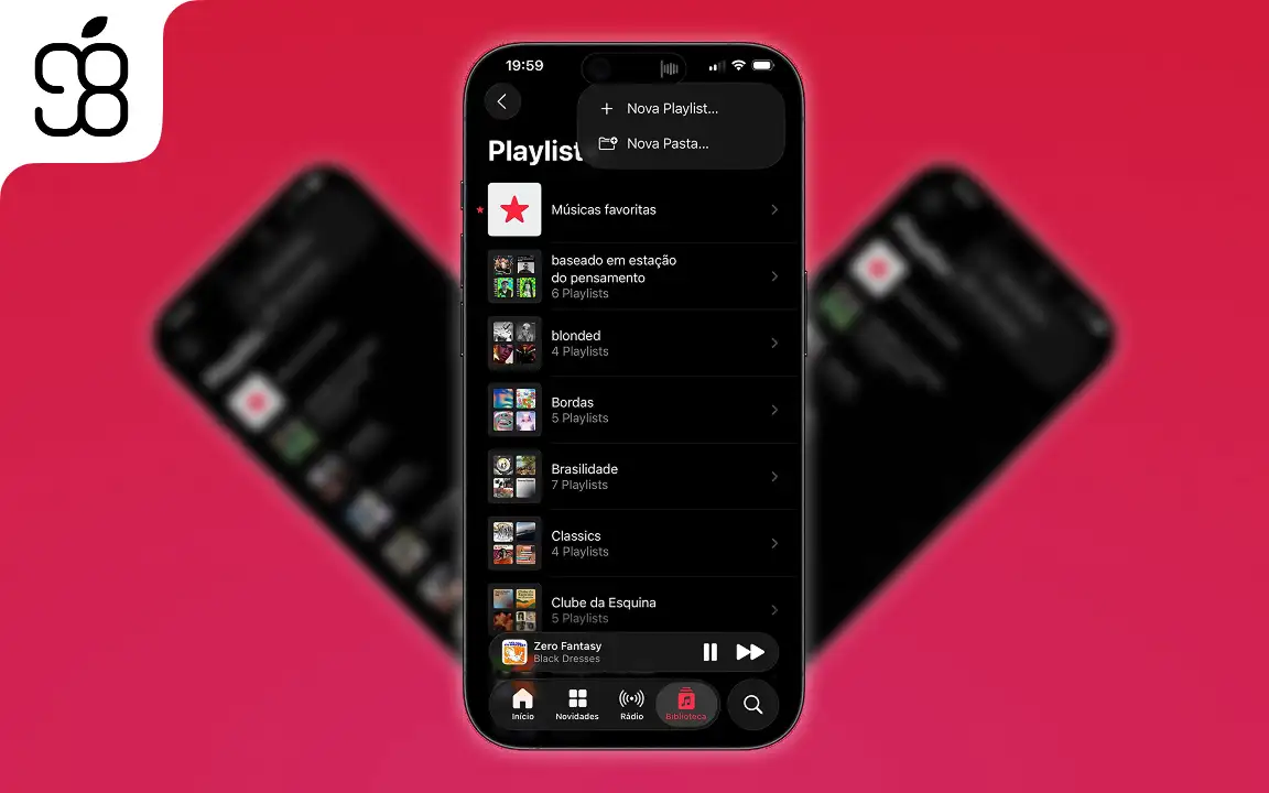 پوشه بندی پلی لیست های اپل موزیک و پین کردن آهنگ در iOS 26
