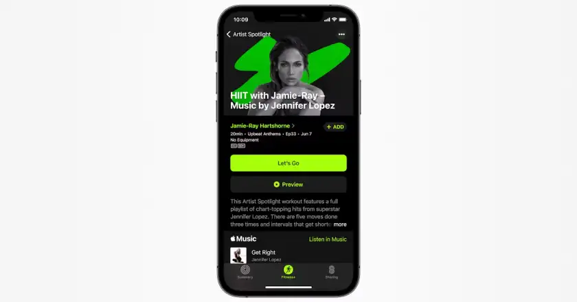 How to listen to Apple Fitness+ audio workouts on iPhone?