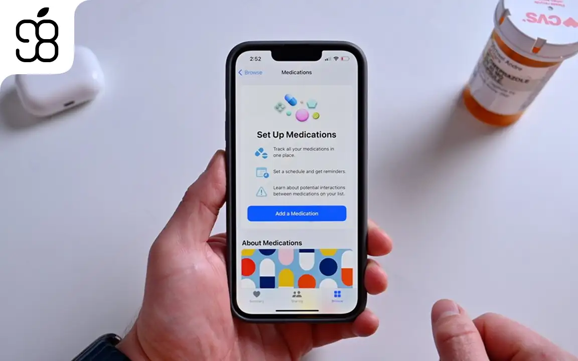 آموزش نحوه ثبت و یادآوری مصرف دارو با آیفون و اپل واچ