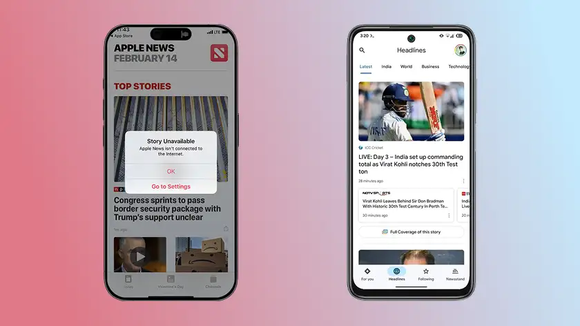 اپل نیوز پلاس و گوگل نیوز