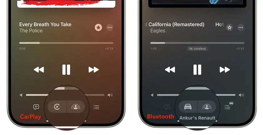 استفاده از بلوتوث برای پخش Apple Music