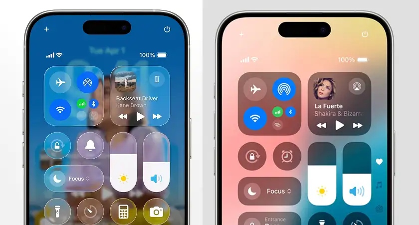 Control Center: طراحی صیقلی با تغییرات کوچک