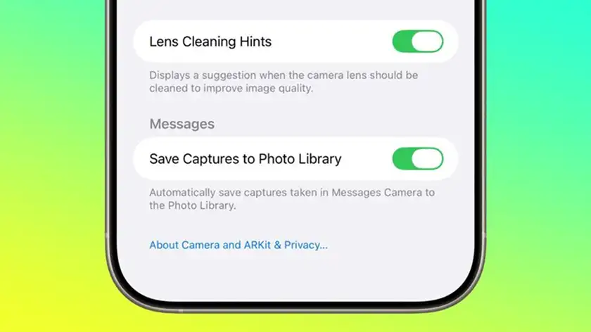 تنظیمات دوربین آیفون iOS 26