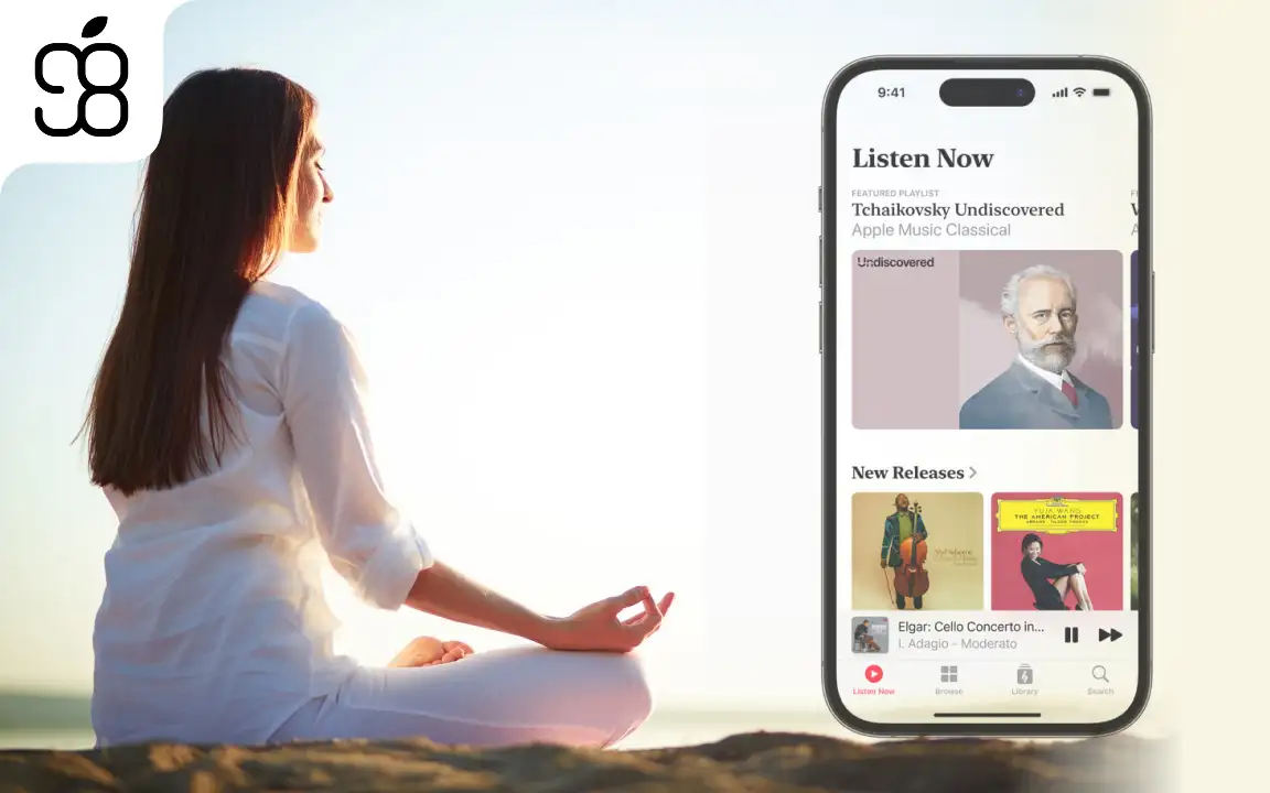 استفاده از Apple Music Classical برای مطالعه، مدیتیشن و یوگا
