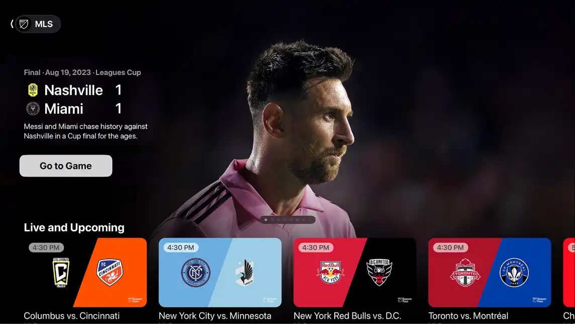 Apple TV Sports features