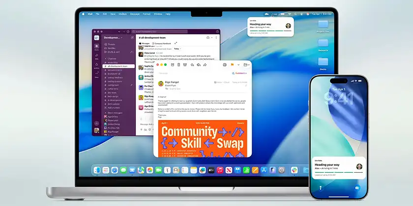 وصل کردن آیفون به مک در macOS 26