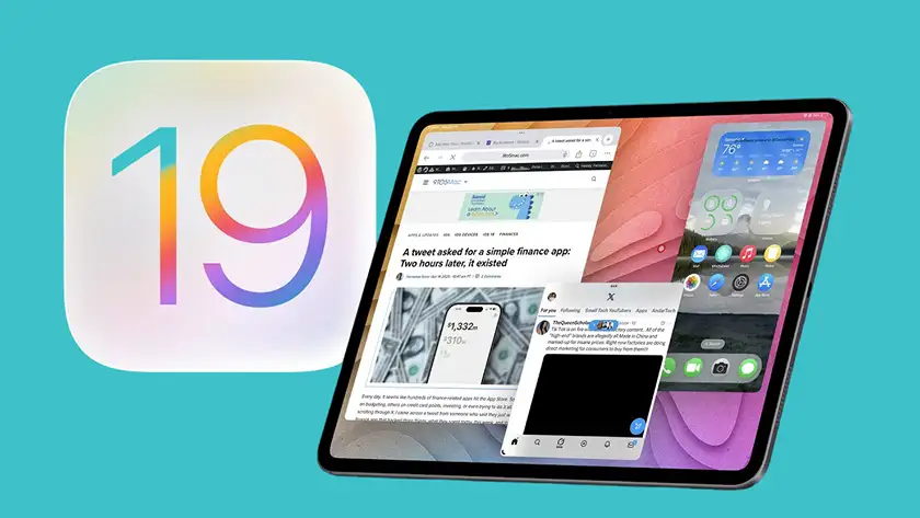 نوار منو در آیپد او اس 19
