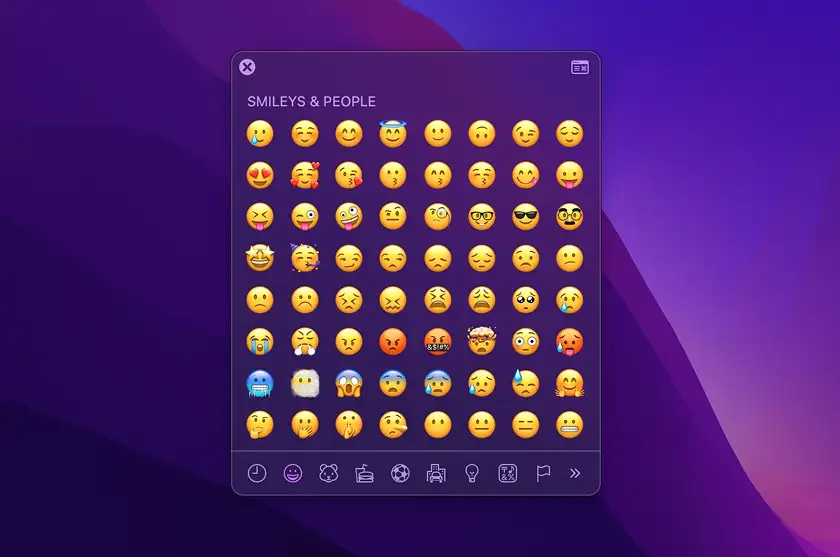 درج سریع اموجی در مک