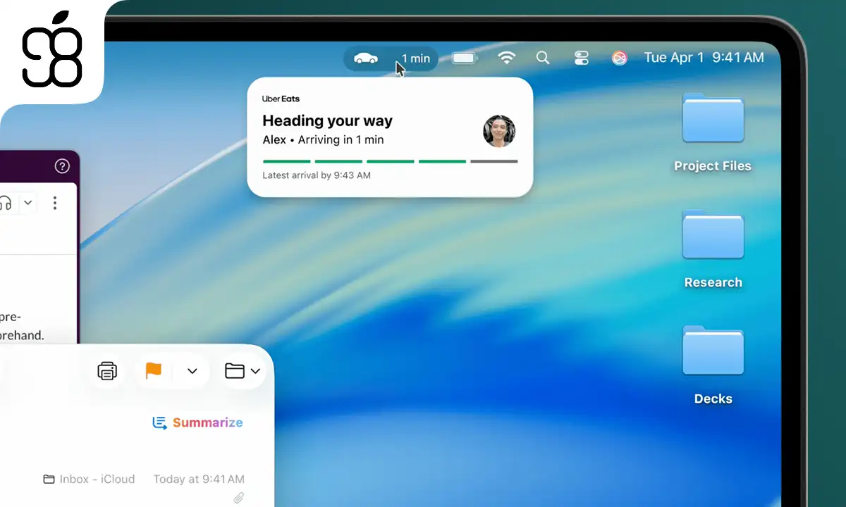 آموزش مرتب سازی نوار منوی مک در macOS 26 و نسخه های جدید