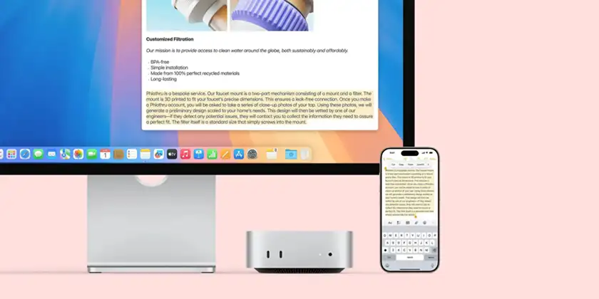کپی و پیست بین دستگاه ها (Universal Clipboard)