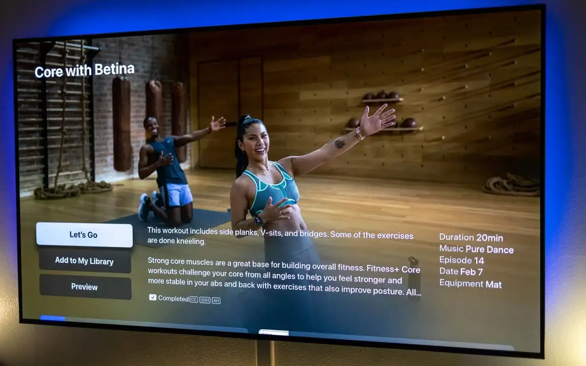 Using & Managing Apple Fitness+ subscription on Apple TV