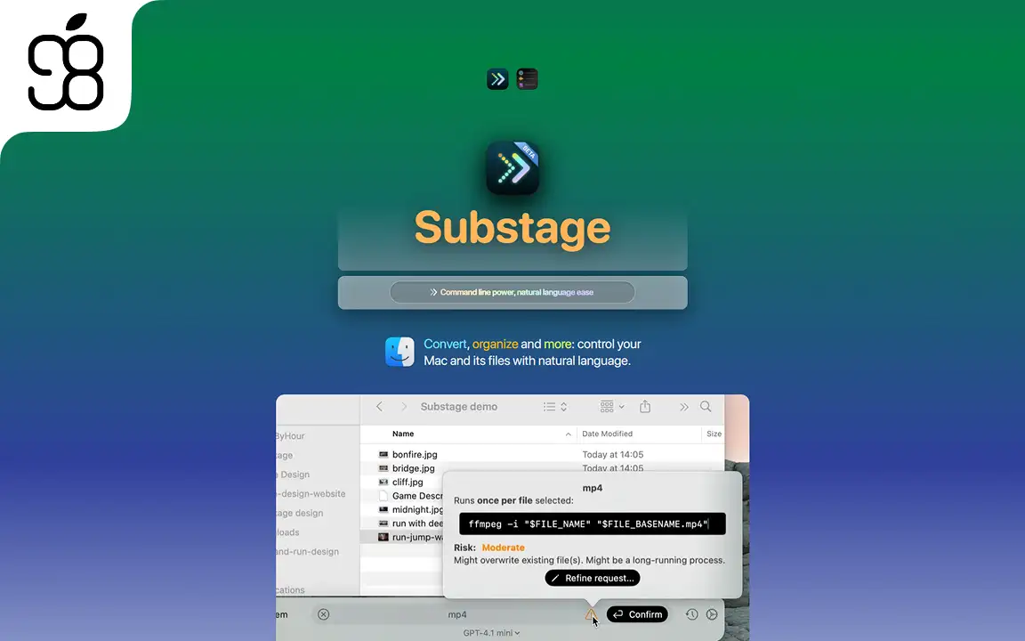 آموزش مدیریت فایل ها در macOS با پرامپت نویسی در Substage