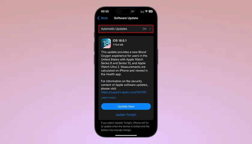 نحوه آپدیت و بروزرسانی iOS و برنامه های آیفون