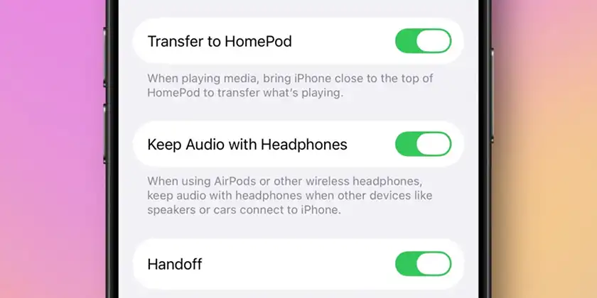 کنترل کامل بر صدای آیفون با «Keep Audio with Headphones»