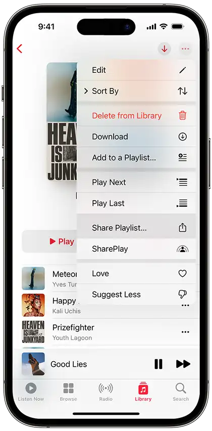 انتقال پلی لیست اپل موزیک با Share Playlist