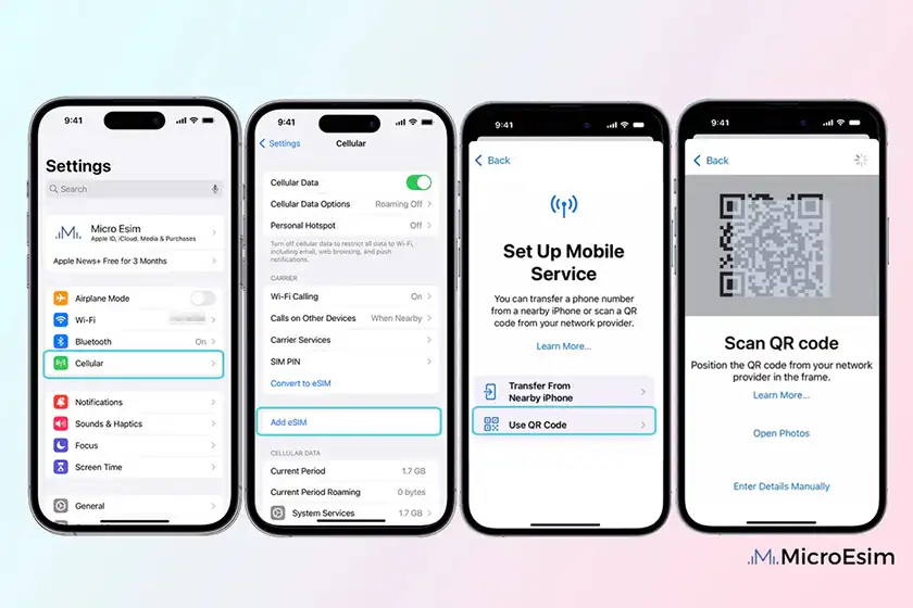 راهنمای فعالسازی eSIM آیفون در ایران