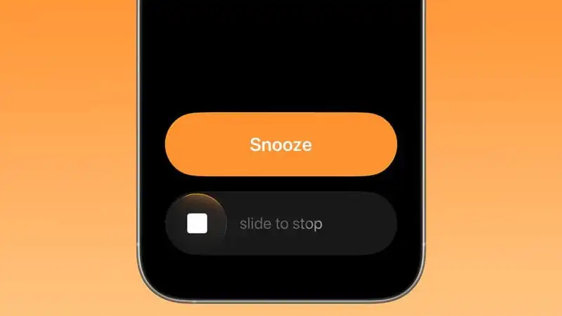 Slide to Stop در آلارم آیفون