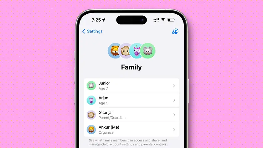 ساخت Apple ID برای کودک