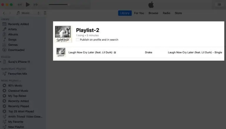 ساخت پلی لیست اپل موزیک در مک با اپلیکیشن Music