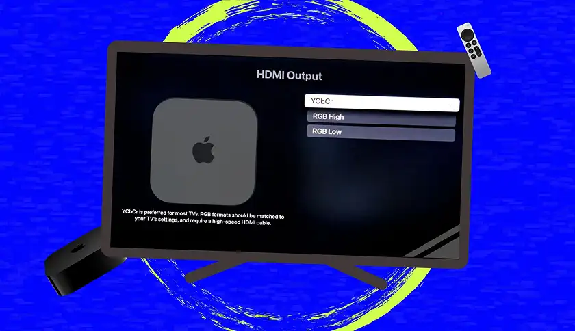 تنظیم خروجی HDMI روی YCbCr برای رنگ های طبیعی تر