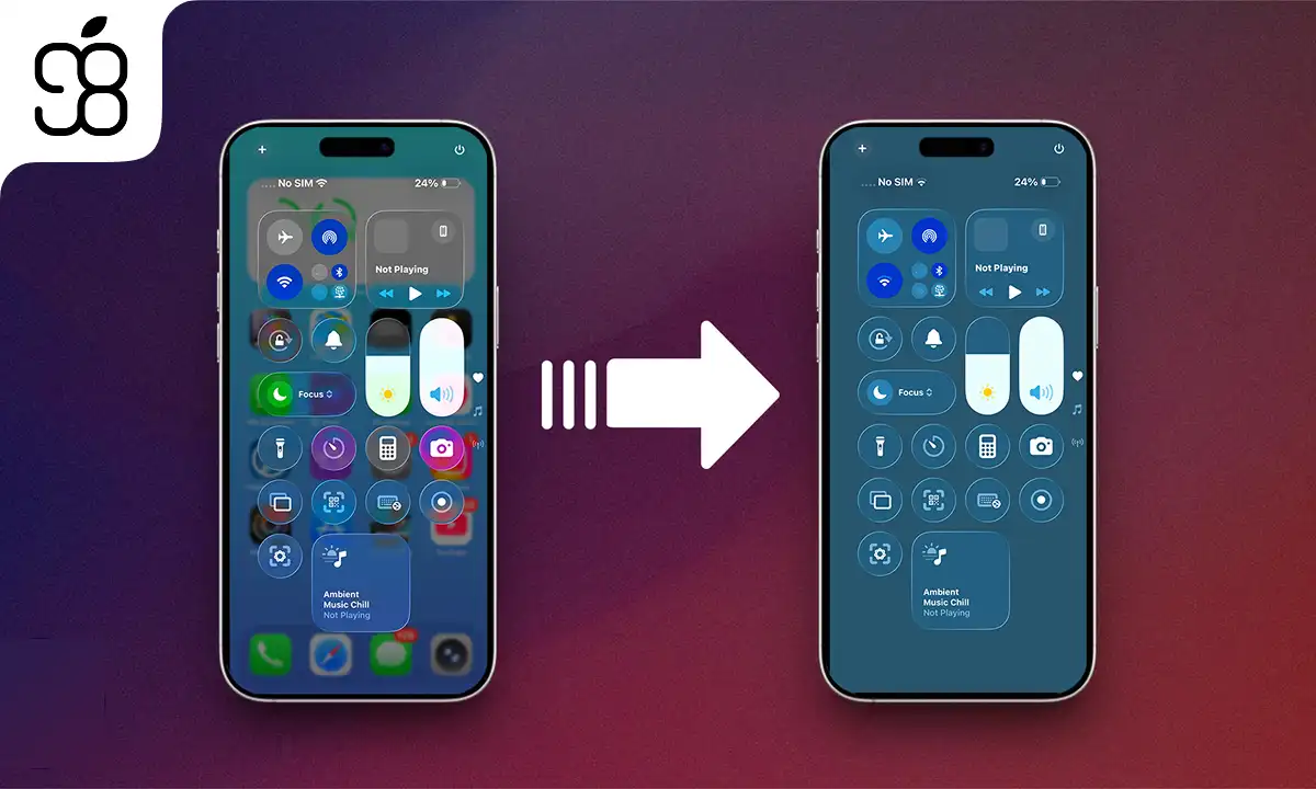 چگونه افکت Liquid Glass را در آیفون و iOS 26 کم کنیم؟