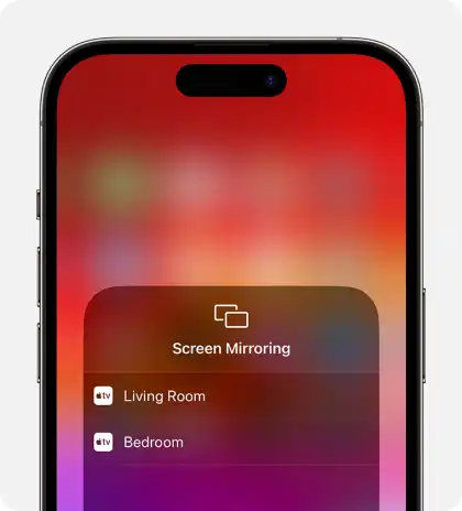Mirroring iPhone or iPad to Mac or Apple TV