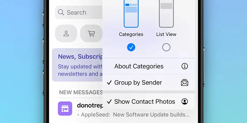 بهبود اپلیکیشن Mail