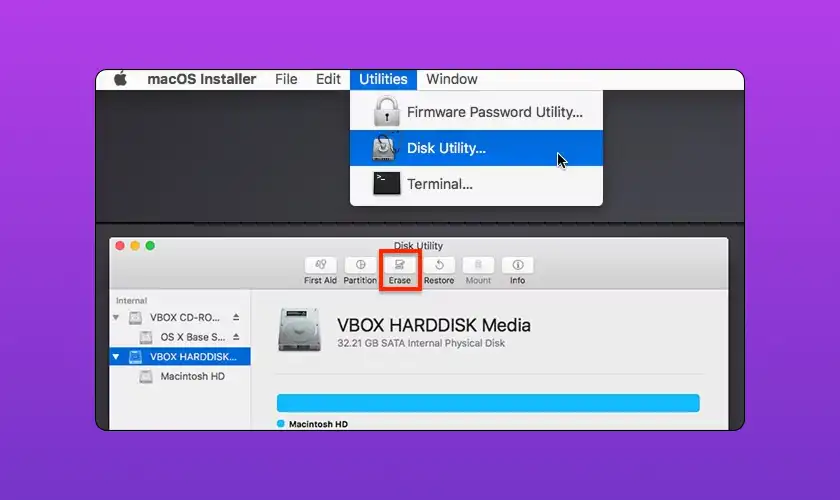 پاکسازی هارد مک با Disk Utility