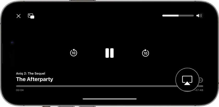 Manually stream images from iPhone and iPad