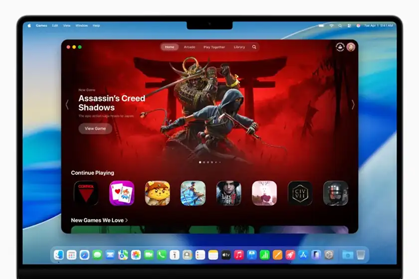 برنامه Apple Games در مک او اس 26