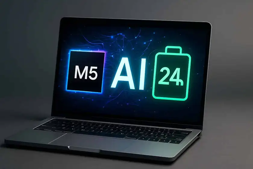 عمر باتری MacBook Pro M5
