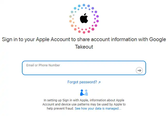 Sign in to Apple Account